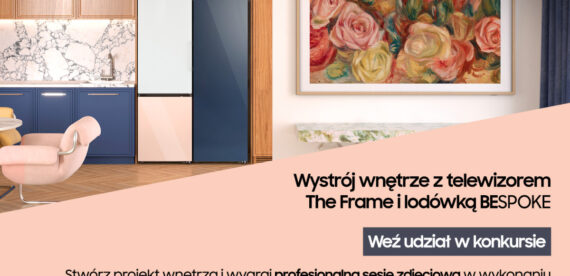 Konkurs Samsung_Wystrój wnętrze z telewizorem The Frame i lodówką Bespoke (4)